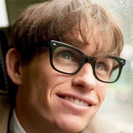 Eddie Redmayne as Stephen Hawking.